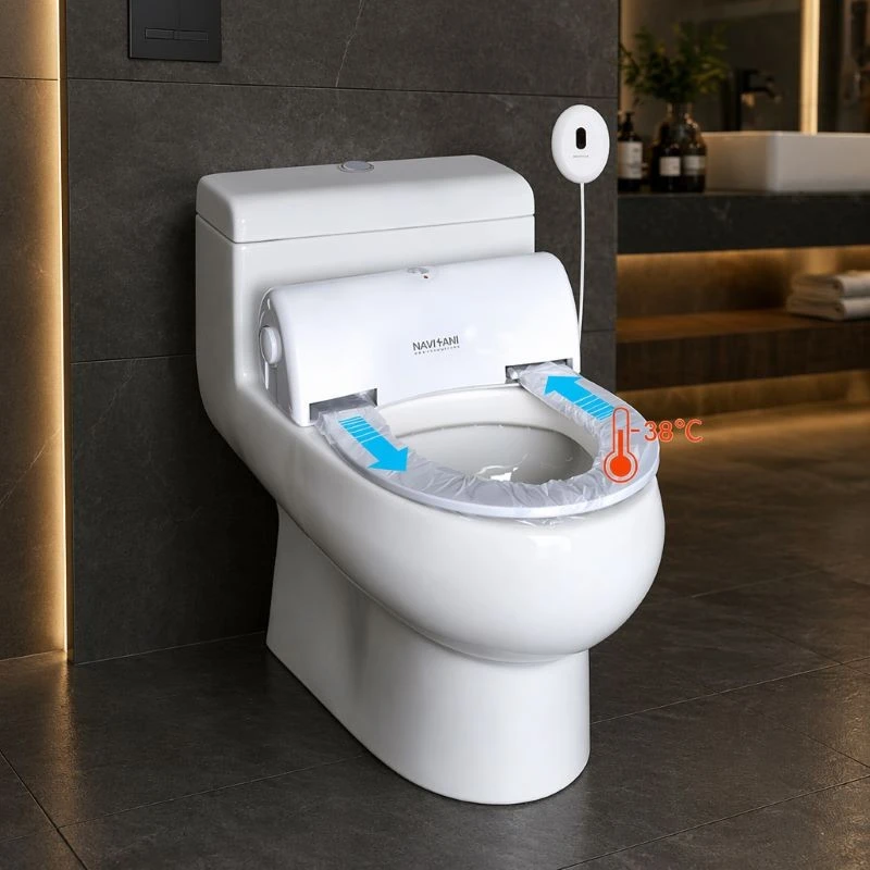 Hygiene Heated Toilet Covers Auto-replacing Sanitary Film suppliers Hygiene Heated Toilet Covers Auto-replacing Sanitary Film suppliers