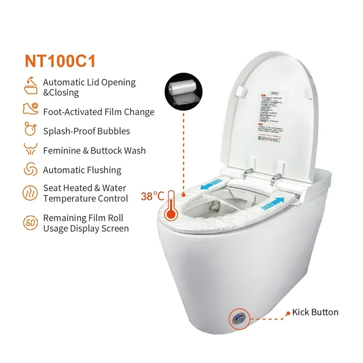 Smart Toilet NT100C for Public Restrooms Use